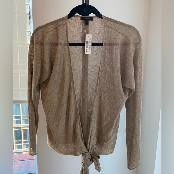 J Crew Linen wrapped cardigan sweater - Picture 3 of 5